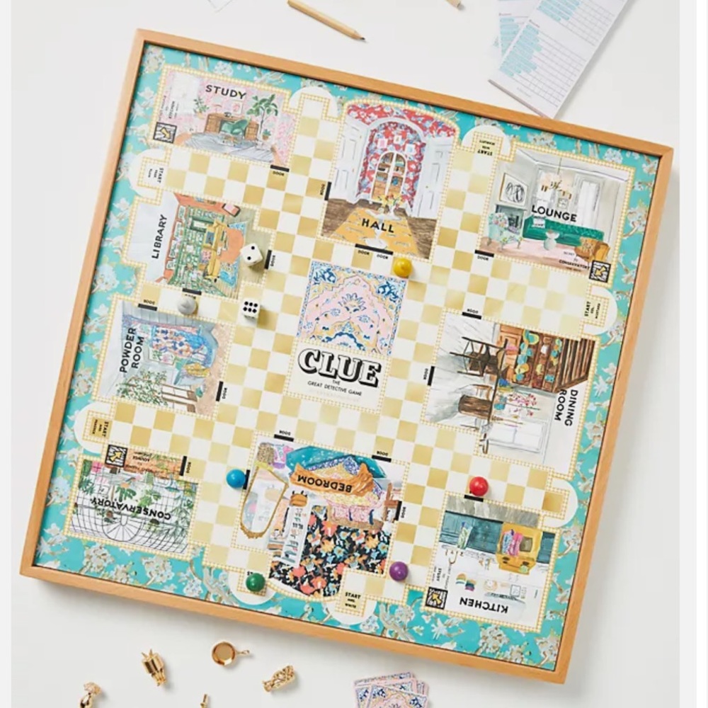 Clue for Anthropologie Special Edition Luxury Board Game